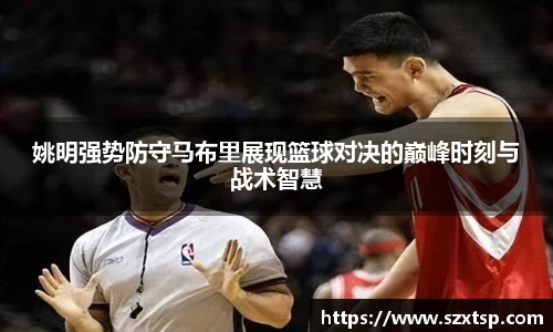 姚明强势防守马布里展现篮球对决的巅峰时刻与战术智慧